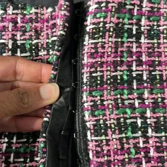 Zara Tweed Multicolor Corset Bustier  NWT Size S - Picture 4 of 7